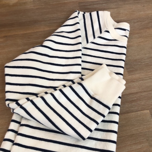 Madewell Cozy Striped French-Vibe Sweatshirt: large - Picture 9 of 10